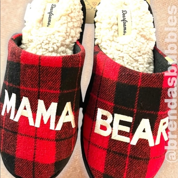 NWT! Dearfoam MAMA BEAR slippers medium - Picture 5 of 5